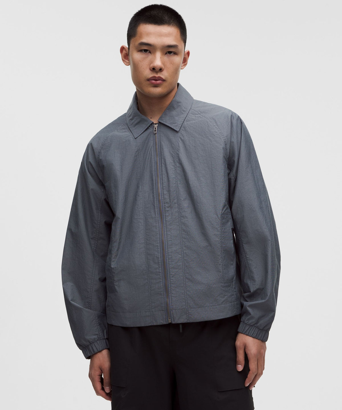 Cotton-Blend Collared Jacket
