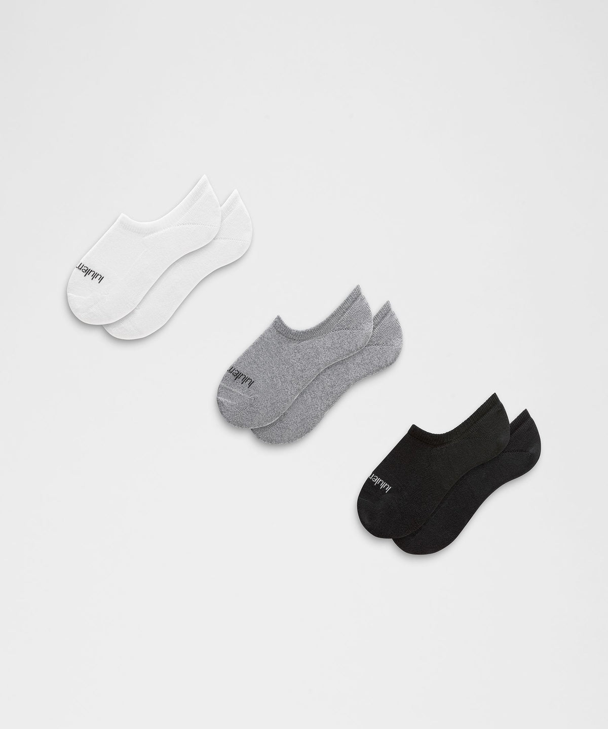 Unisex Daily Essential No-Show Socks3 Pack