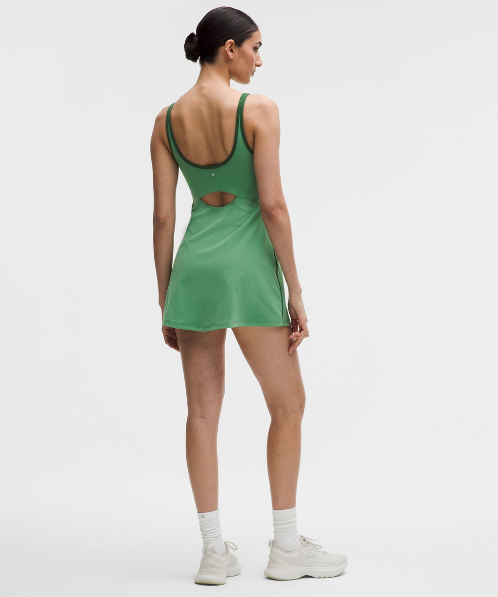 Scoop-Neck Cutout Tennis Dress