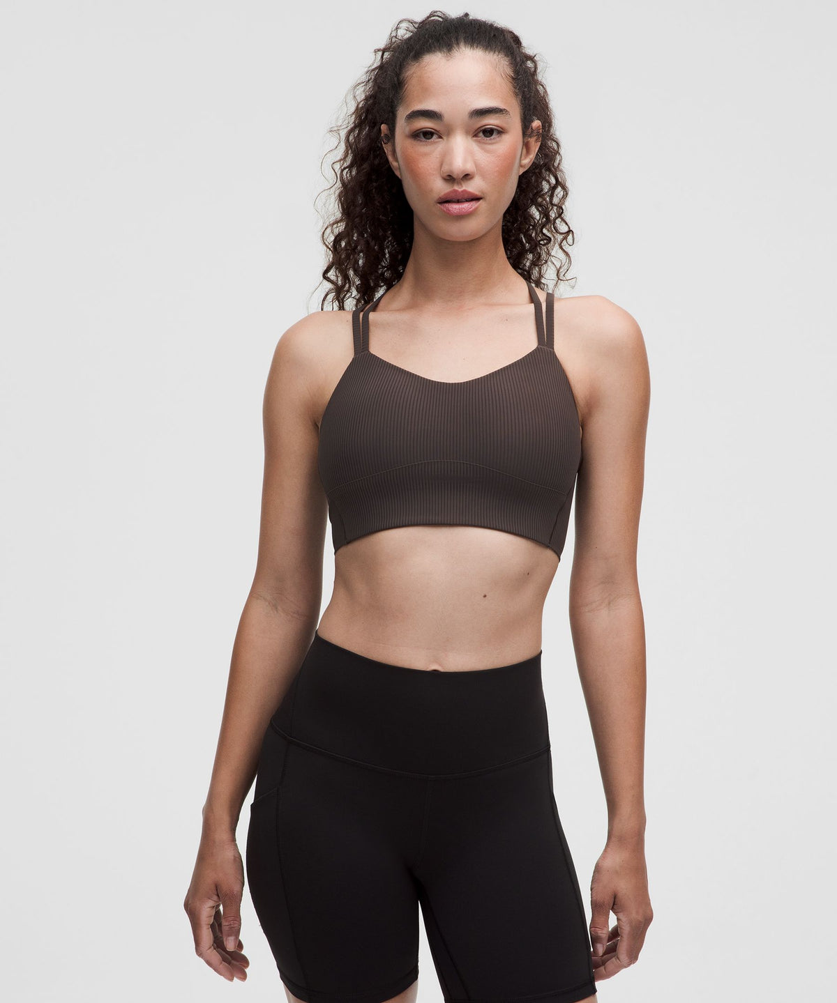 Like a Cloud Ribbed Longline BraLight Support, B/C Cup
