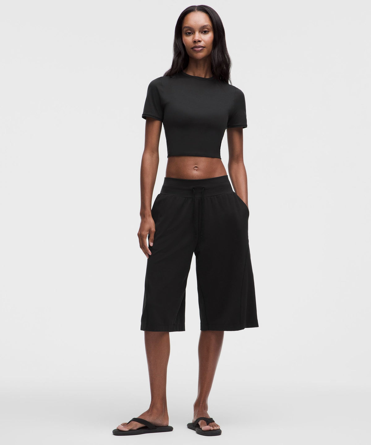 Wundermost Ultra-Soft Nulu Crewneck Cropped T-Shirt