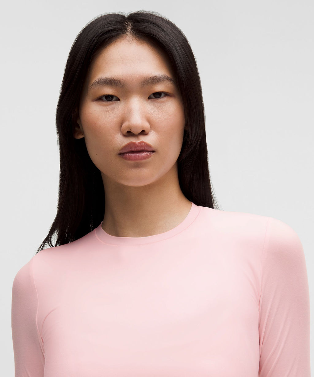 Wundermost Ultra-Soft Nulu Crewneck Long-Sleeve Shirt