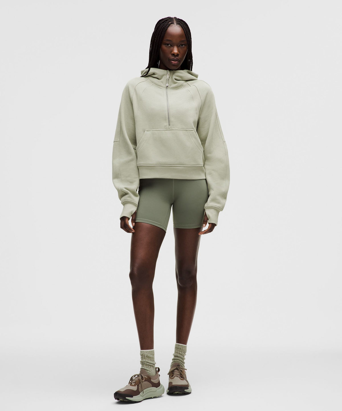 Scuba Oversized Half-Zip Hoodie