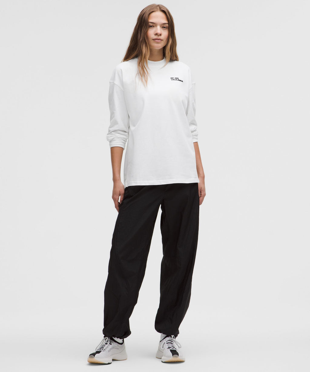 Heavyweight Cotton Crewneck Long-Sleeve Shirt
