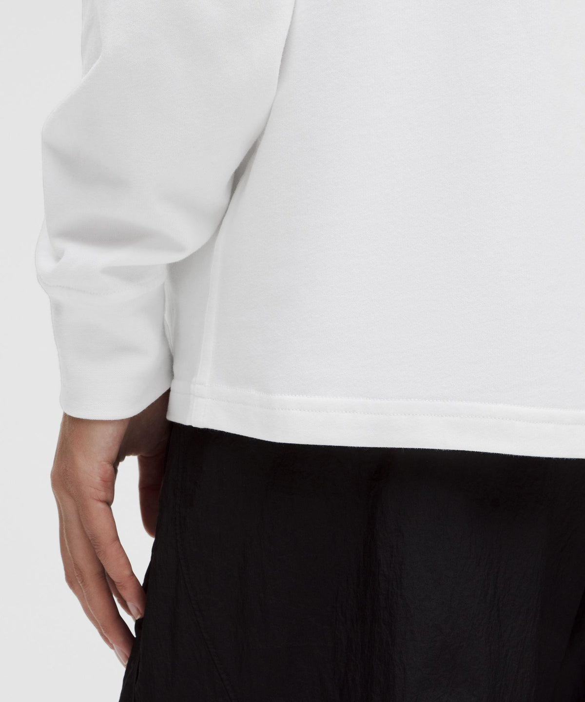 Heavyweight Cotton Crewneck Long-Sleeve Shirt