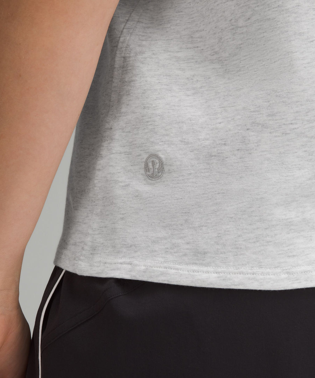 Organic Cotton Straight-Hem Crewneck T-Shirt