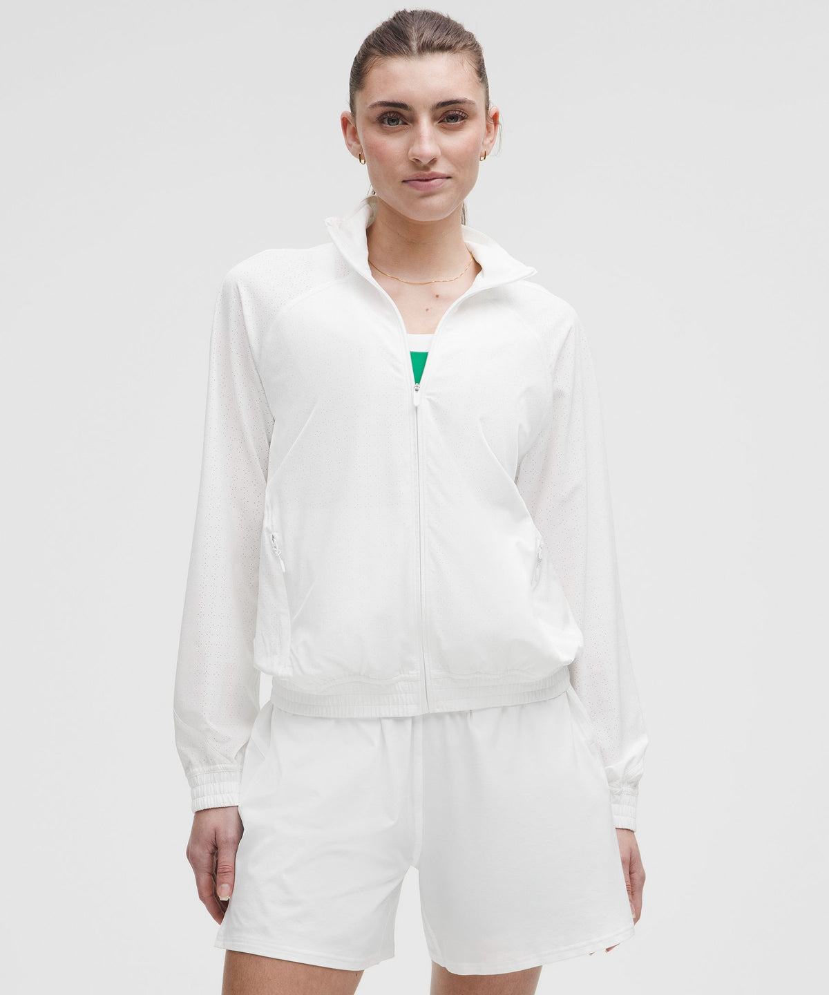 Adapted State Perforated Track Jacket
