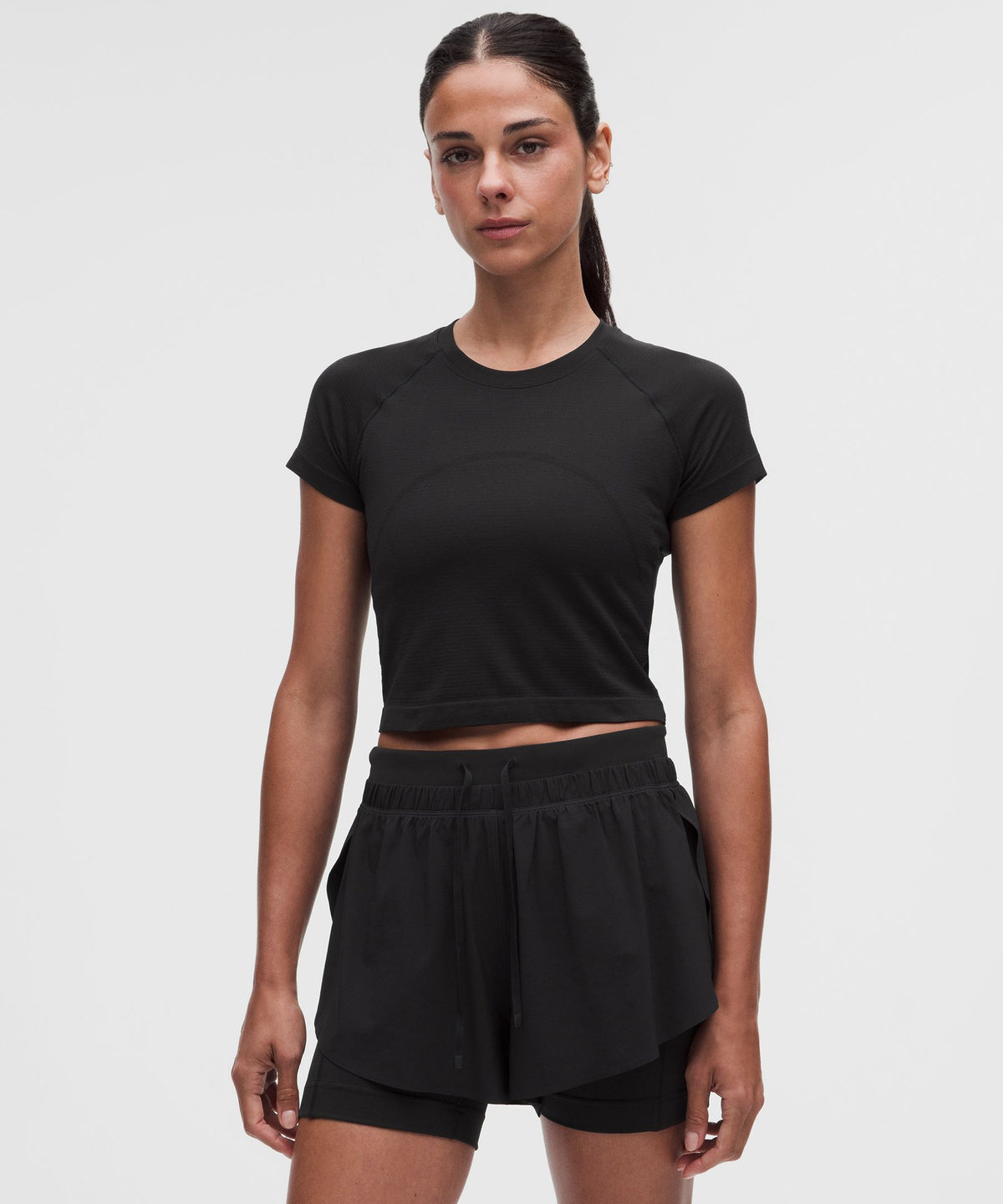 Swiftly Tech Cropped Short-Sleeve Shirt 2.0
