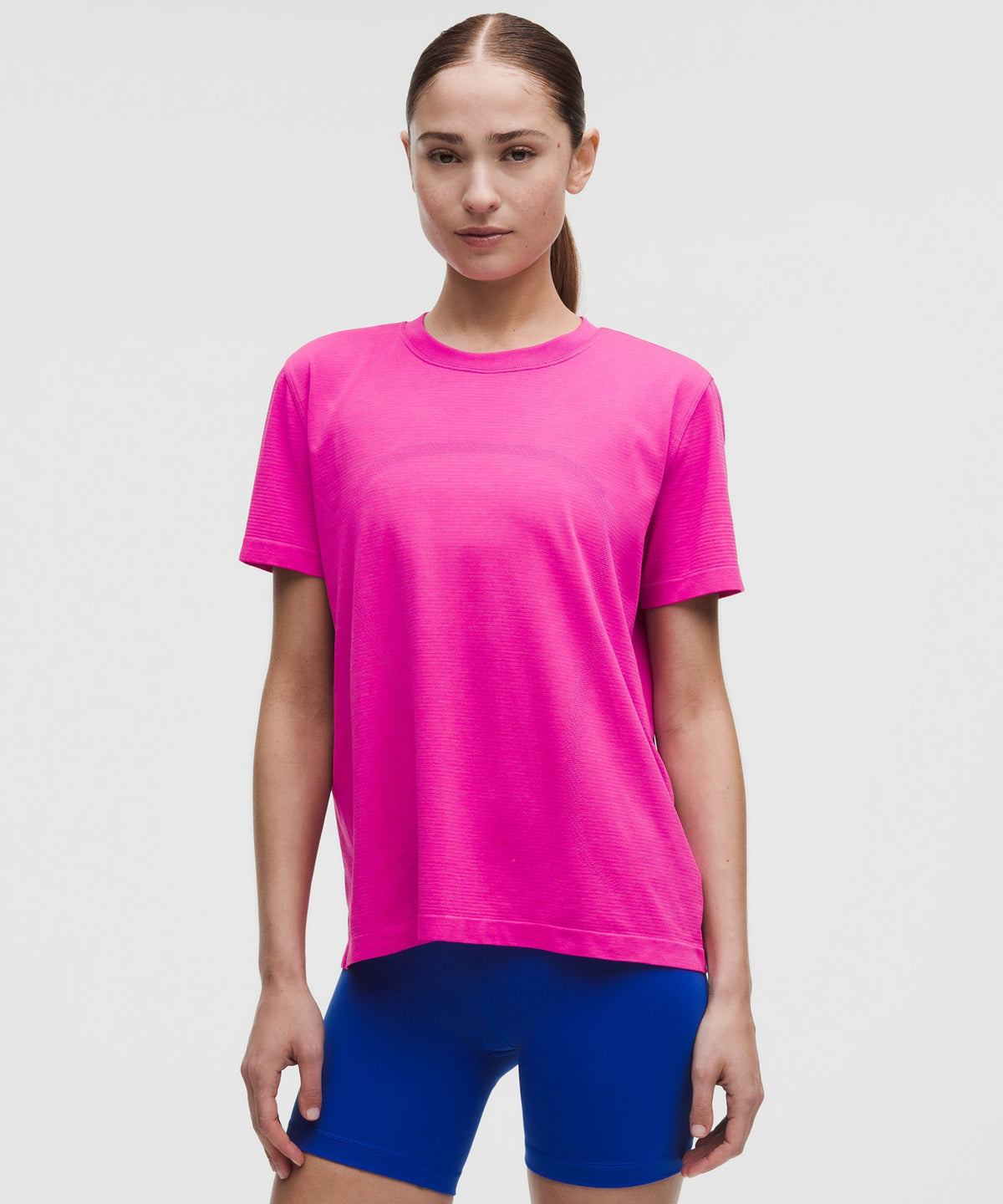 Swiftly Relaxed Short-Sleeve ShirtHip Length