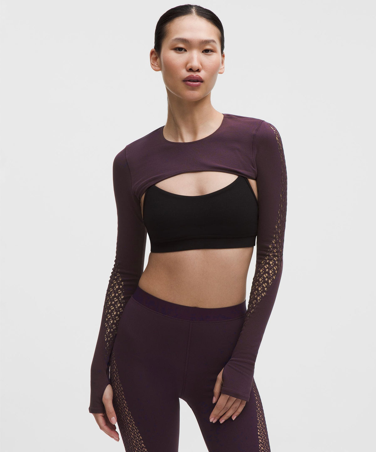 RevealKnit Interlace Long-Sleeve Shrug