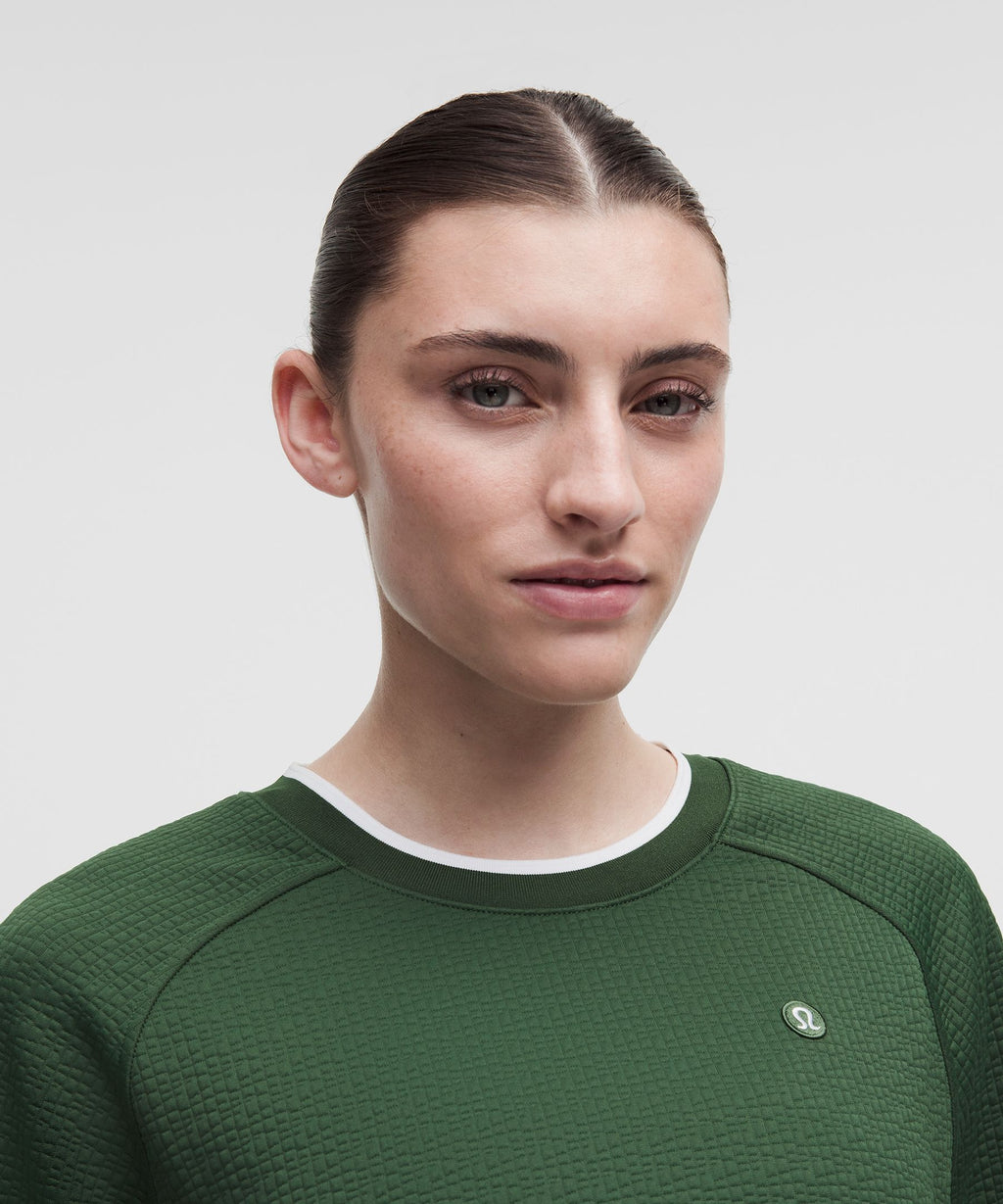Jacquard High-Low Golf Pullover