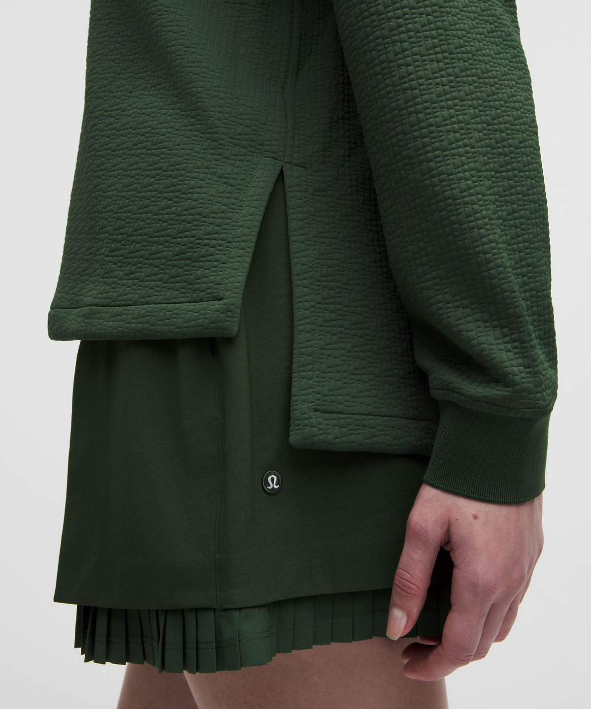 Jacquard High-Low Golf Pullover