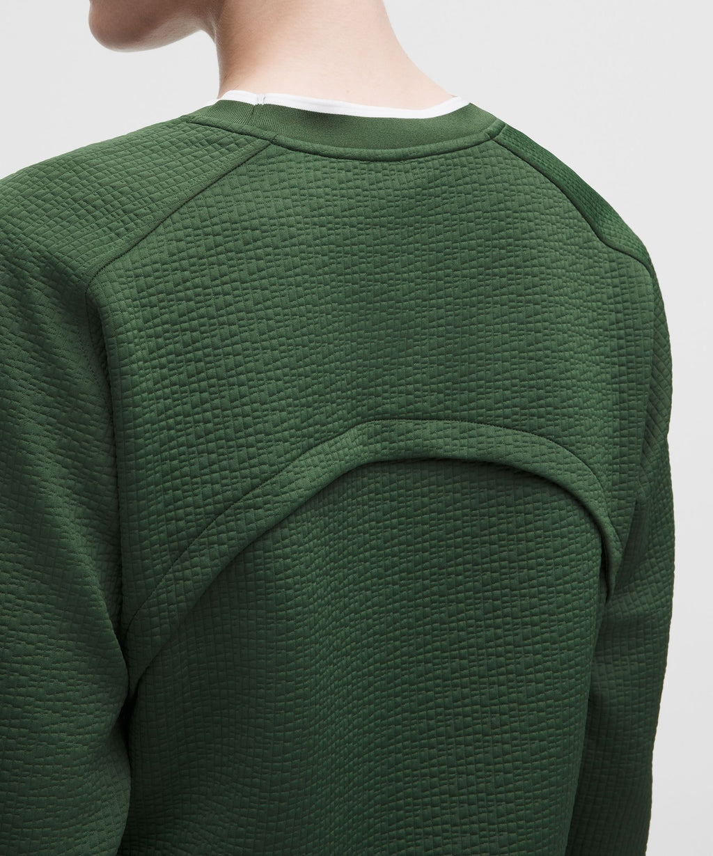 Jacquard High-Low Golf Pullover
