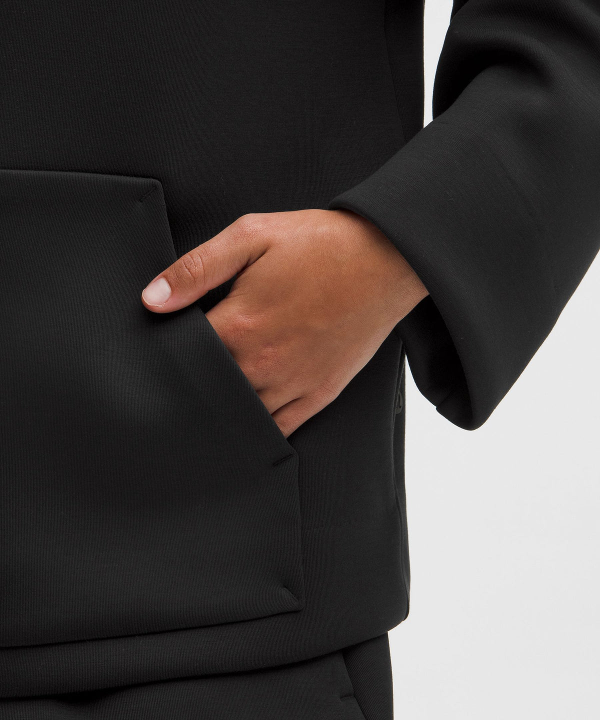 Sleek Spacer Full-Zip Hoodie