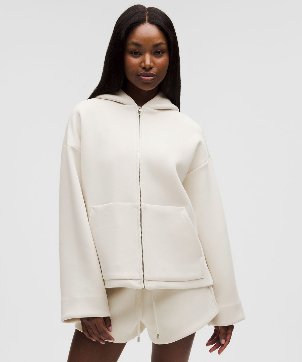 Sleek Spacer Full-Zip Hoodie