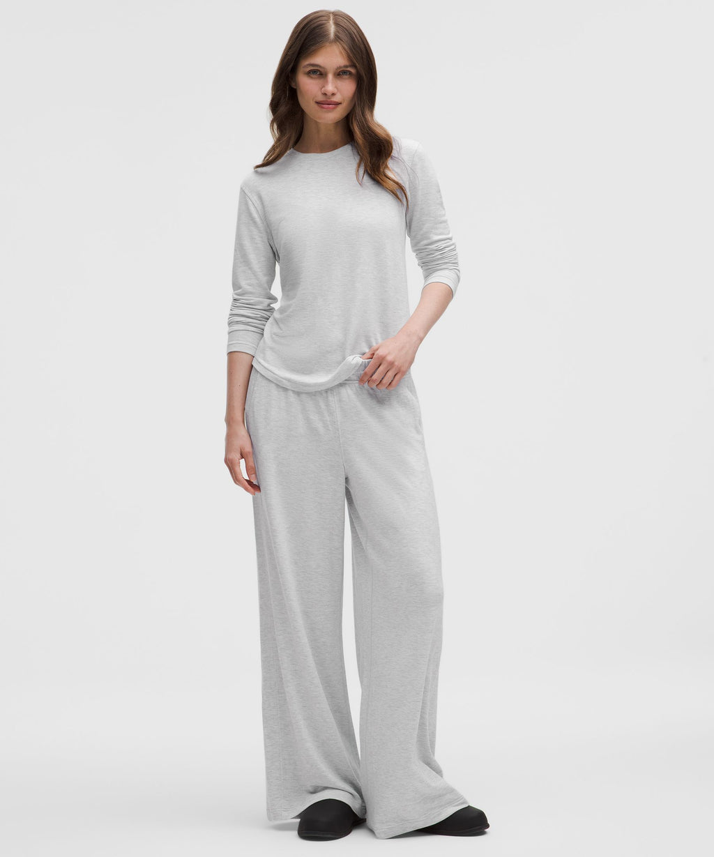BeCalm Mid-Rise Wide-Leg Pant
