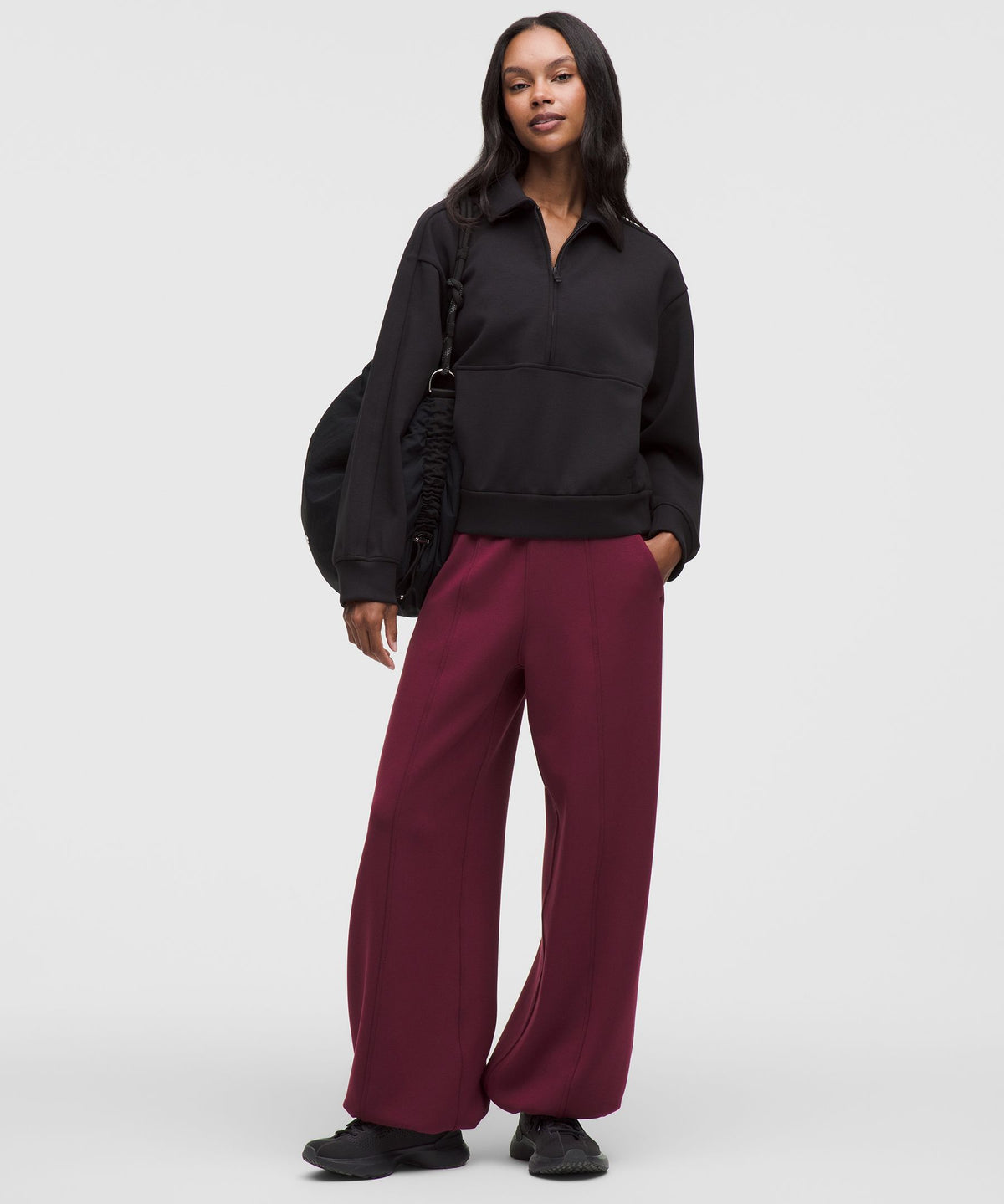 Smooth Spacer High-Rise Wide-Leg PantRegular