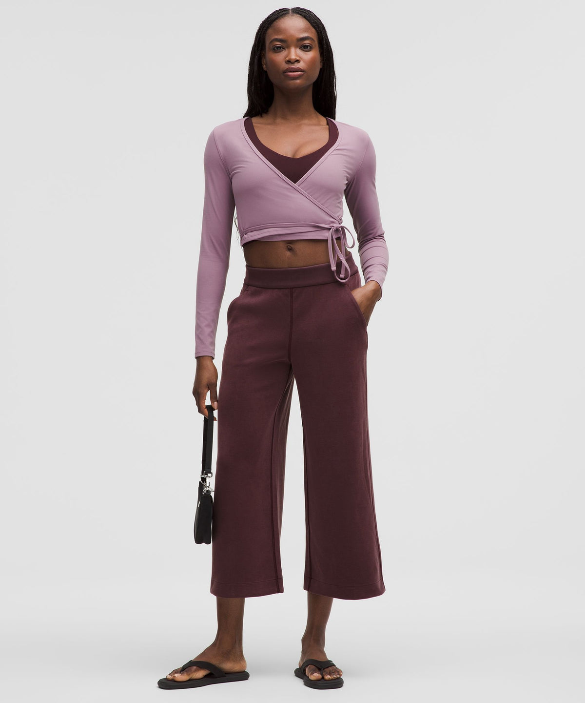 Softstreme High-Rise Wide-Leg Cropped Pant
