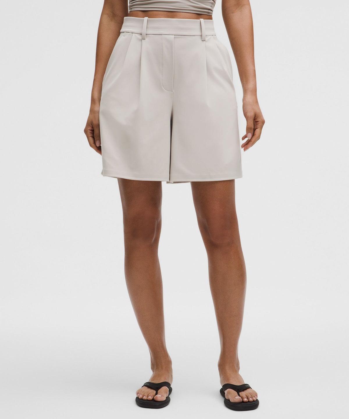 Daydrift Pleated High-Rise Short 7"