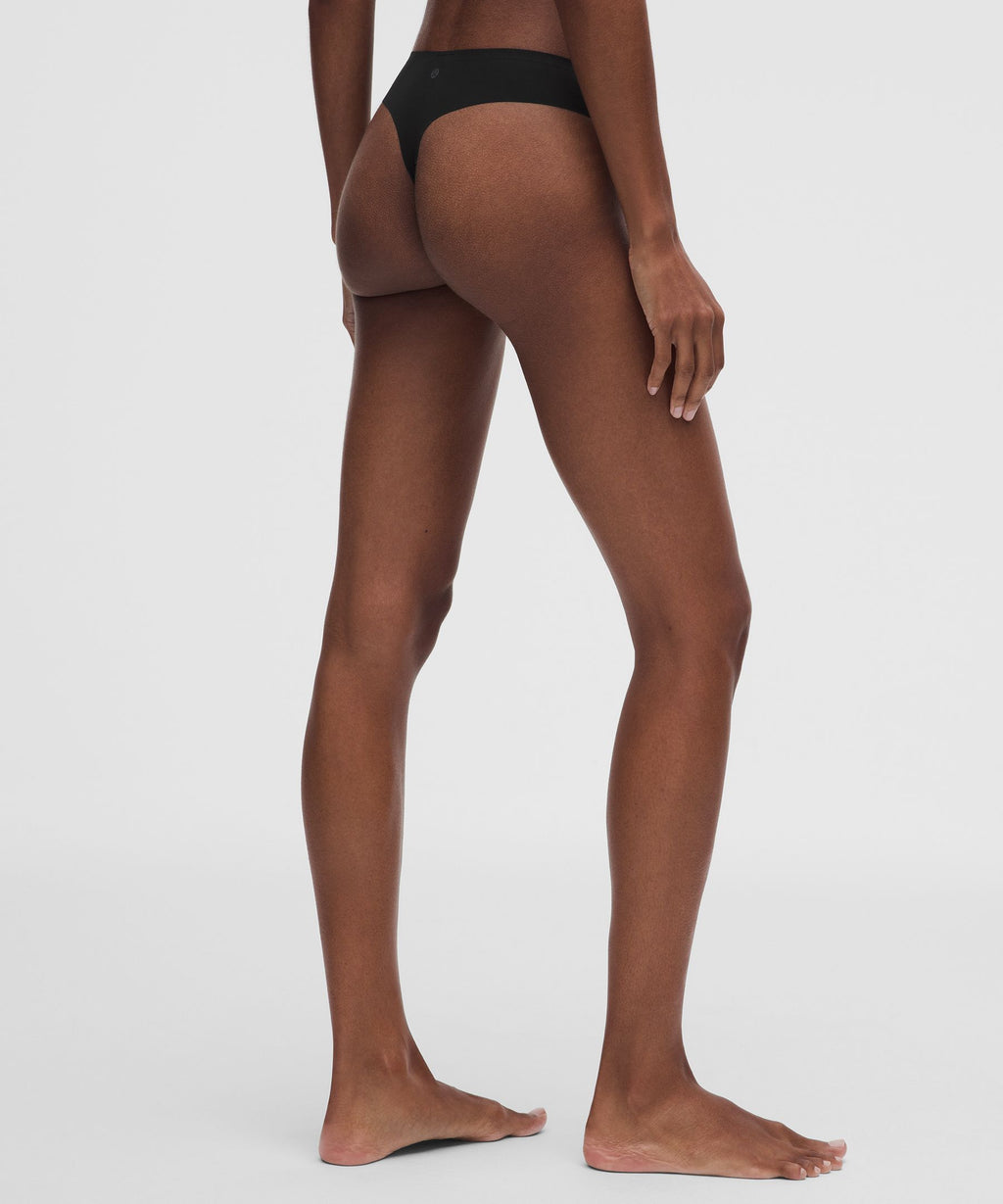 InvisiWear Mid-Rise Thong Underwear
