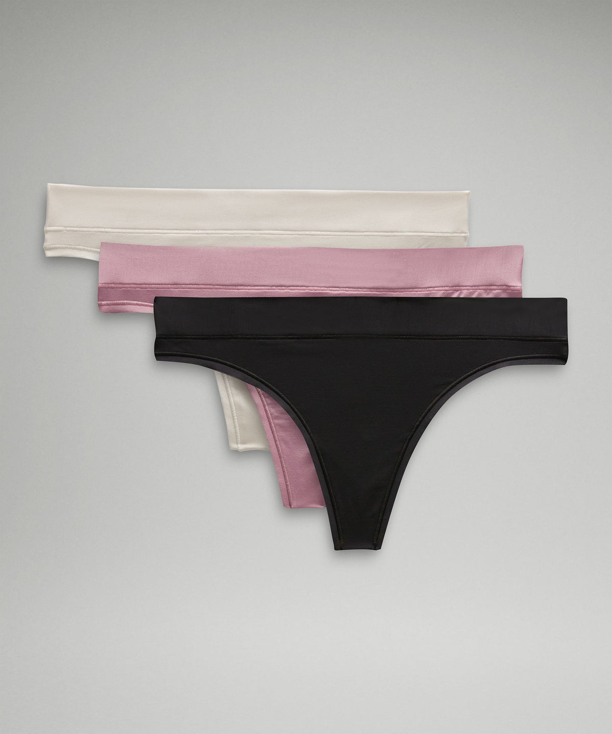 UnderEase Mid-Rise Thong Underwear3 Pack
