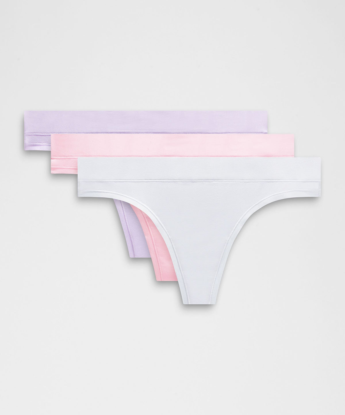 UnderEase Mid-Rise Thong Underwear3 Pack