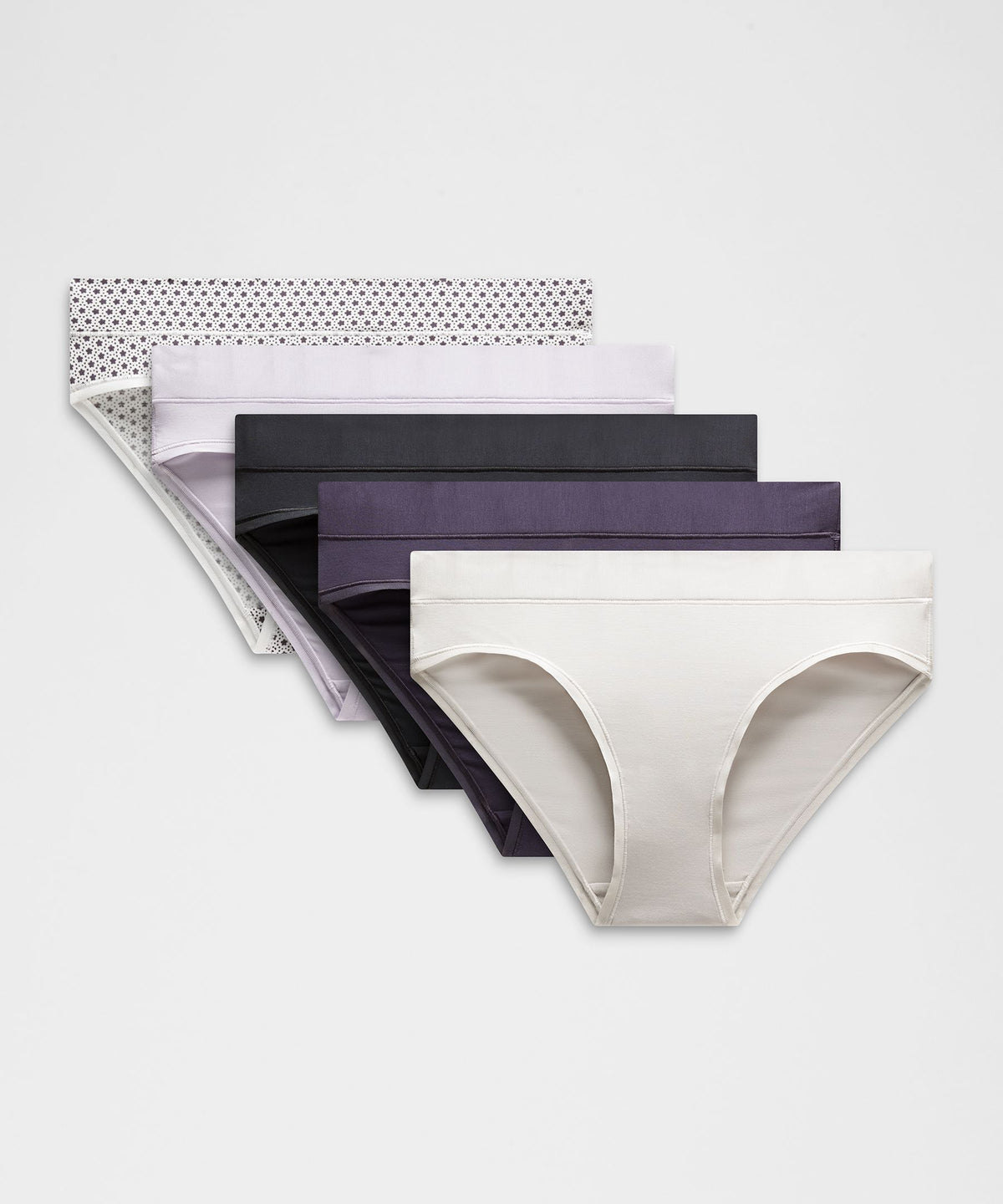 UnderEase Mid-Rise Bikini Underwear5 Pack