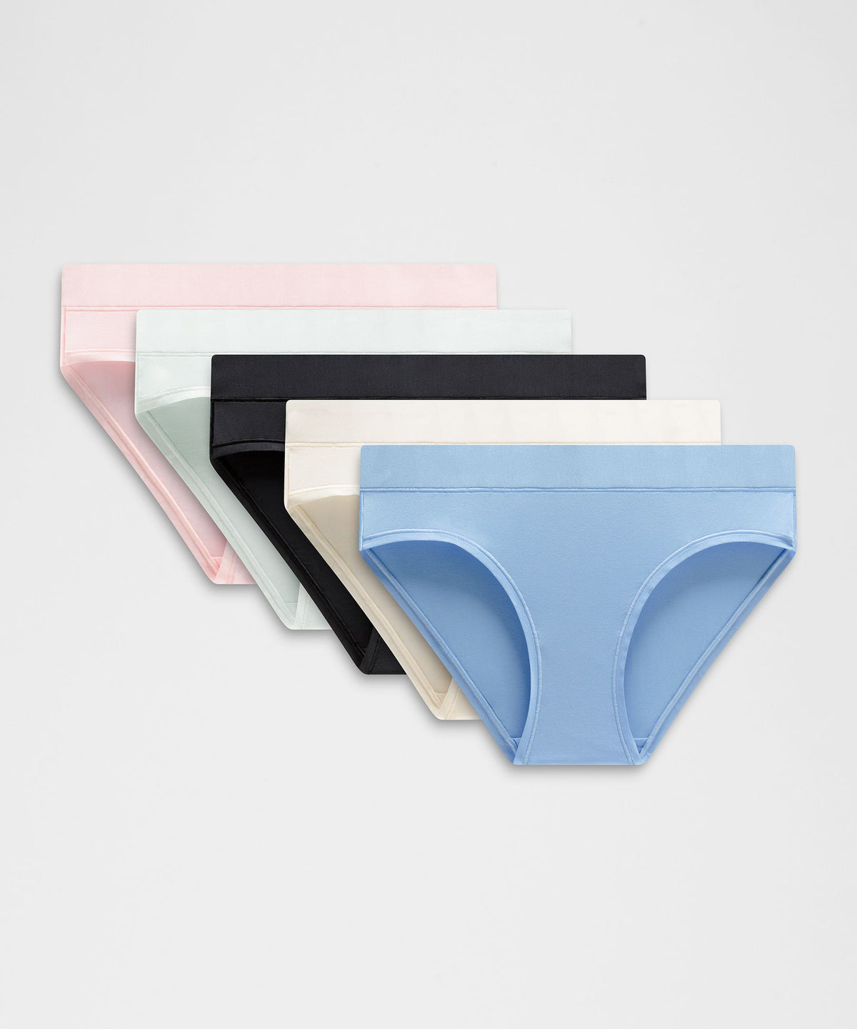 UnderEase Mid-Rise Bikini Underwear5 Pack
