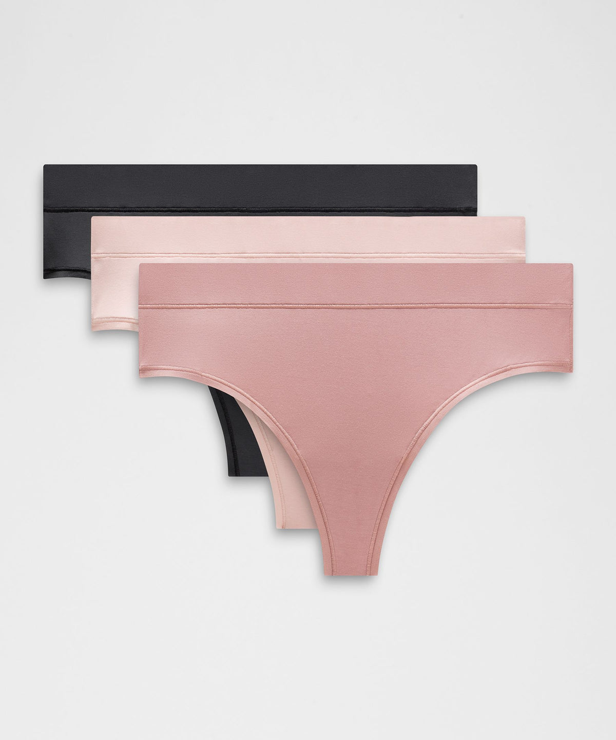 UnderEase High-Rise Thong Underwear3 Pack