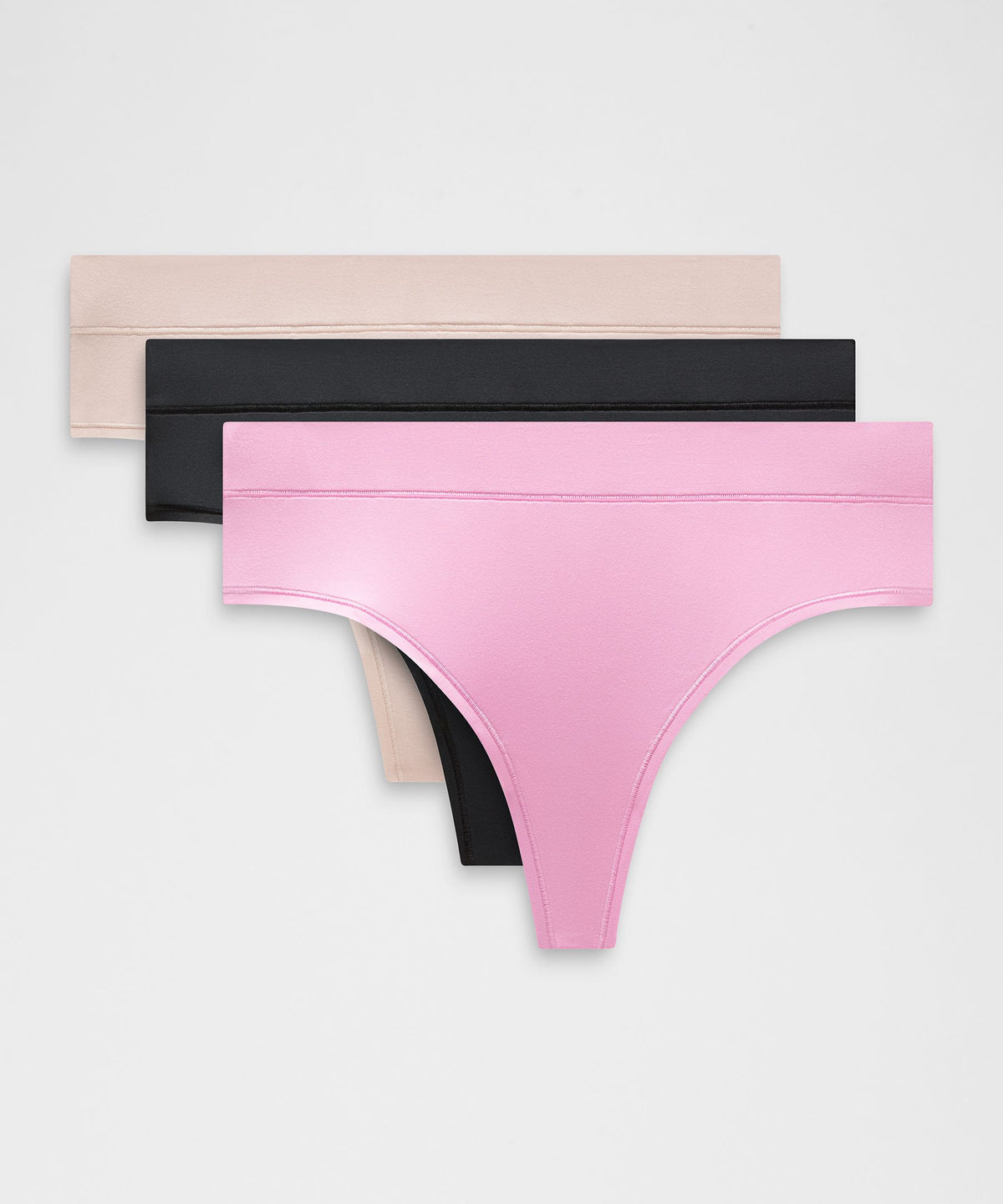UnderEase High-Rise Thong Underwear3 Pack